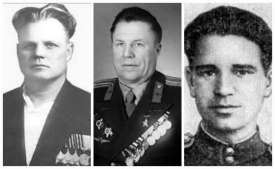 Николай Петрович Маликов,  Михаил Дмитриевич Никишин и  Владимир Тимофеевич Пивченков