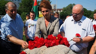 В Рязанской области в День памяти и скорби установлен второй памятный знак «Рубеж обороны»