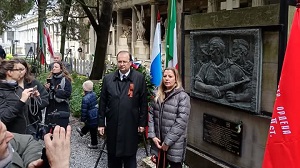 В Италии состоялась торжественная церемония возложения цветов к памятнику Ф.А. Полетаева