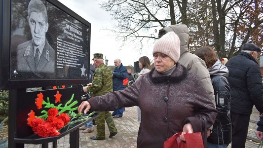 В Ряжске открыли памятные знаки, посвященные воинам, погибшим в локальных войнах