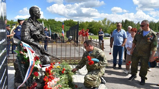 В Ряжске открыли мемориал, посвященный погибшим участникам СВО