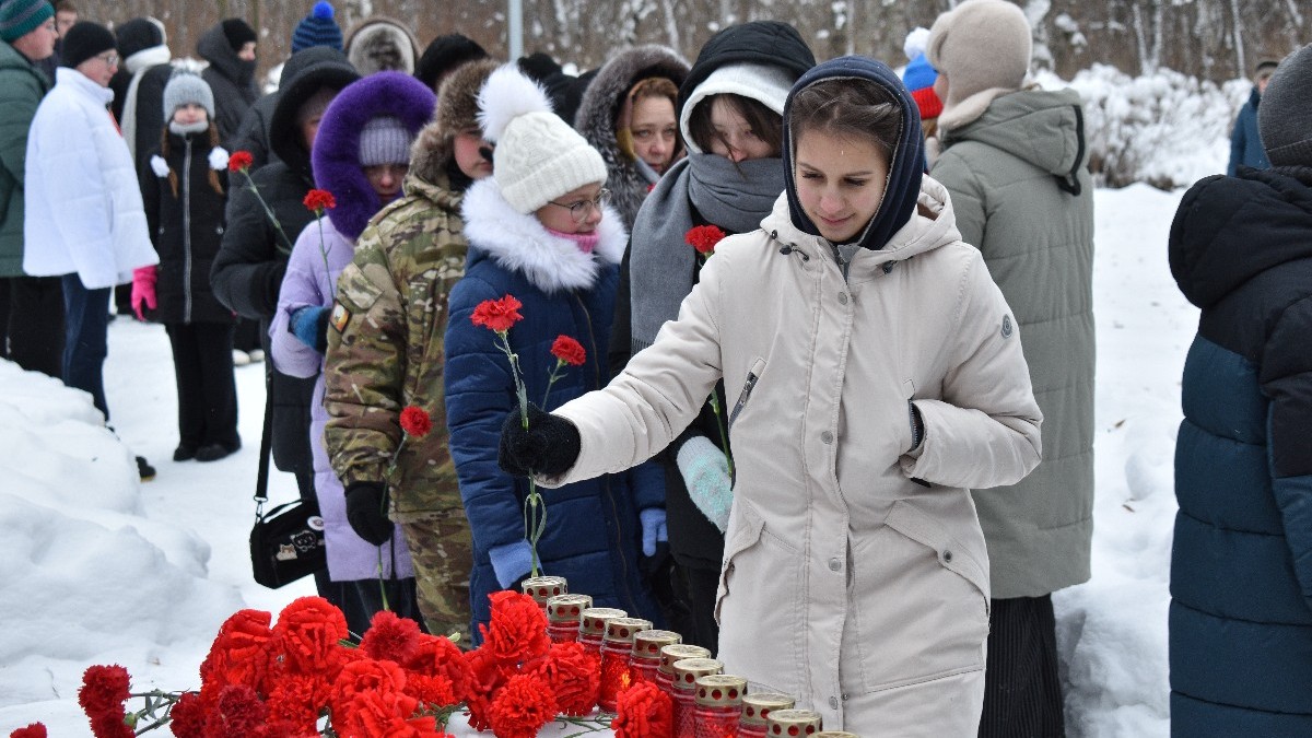 В Старожилове почтили память защитников и жителей Ленинграда
